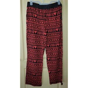 MENS Valentines I LOVE YOU PAJAMA BOTTOMS LIGHT Weight SIZE MEDIUM (32-34 NWT)